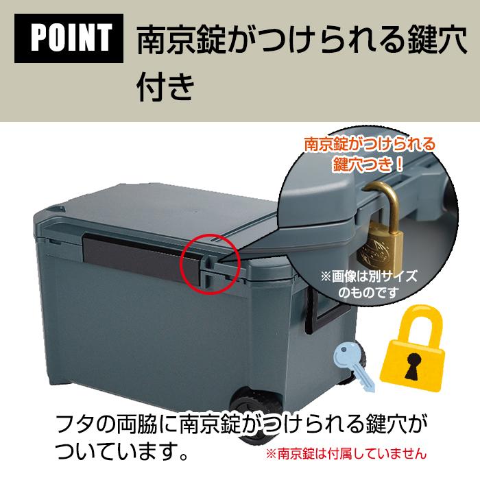 南京錠がつけられる鍵付き